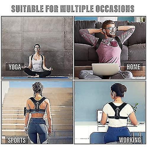 1pcs Posture Corrector Upper Back Brace Neck Shoulder Back Support Pain Relief Belt Braces Spine Straightener