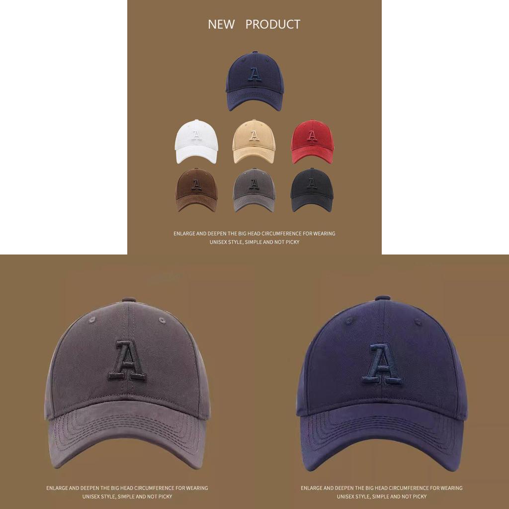 Embroidered Letter Baseball Cap For Women With Wide Brim Sun Protection Casual Style