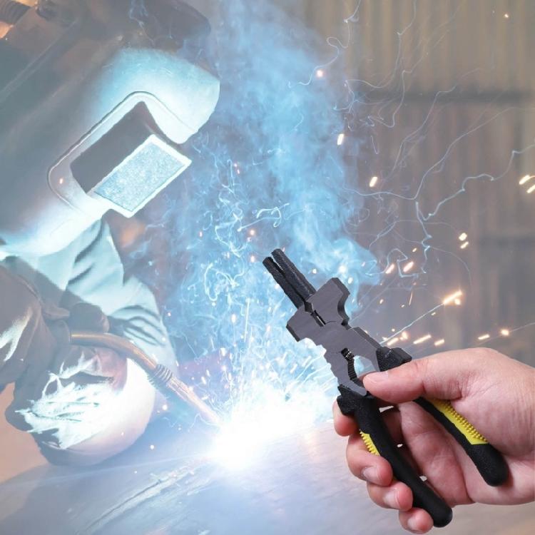 7inch Welding Pliers Multifunctional Steel Welding Pliers for Welding Electrical Mechanical Workshop and Home Use