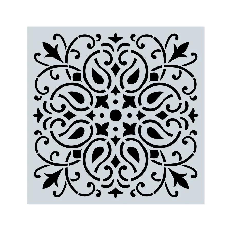 Plantillas Decorativas de Mandala con Patrones Bonitas Plantillas Huecas para Pintura en Spray Duraderas Lavables Herramienta de Dibujo para Decoración de Ventanas y Paredes DIY