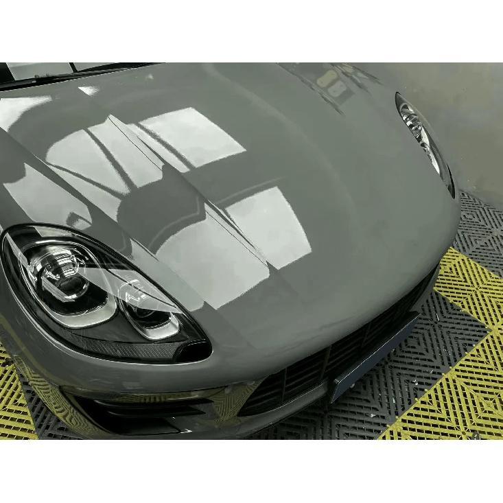 High Glossy PET Nardo Grey Vinyl Wrap Film Waterproof Car Sticker Body Decor Self-Adhesive Decal Auto Motorcycle DIY Accessories