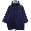 Nike 90s 00s Old White Tag Buckswash Logo Batting Coat M Navy White Tag Kid's Used