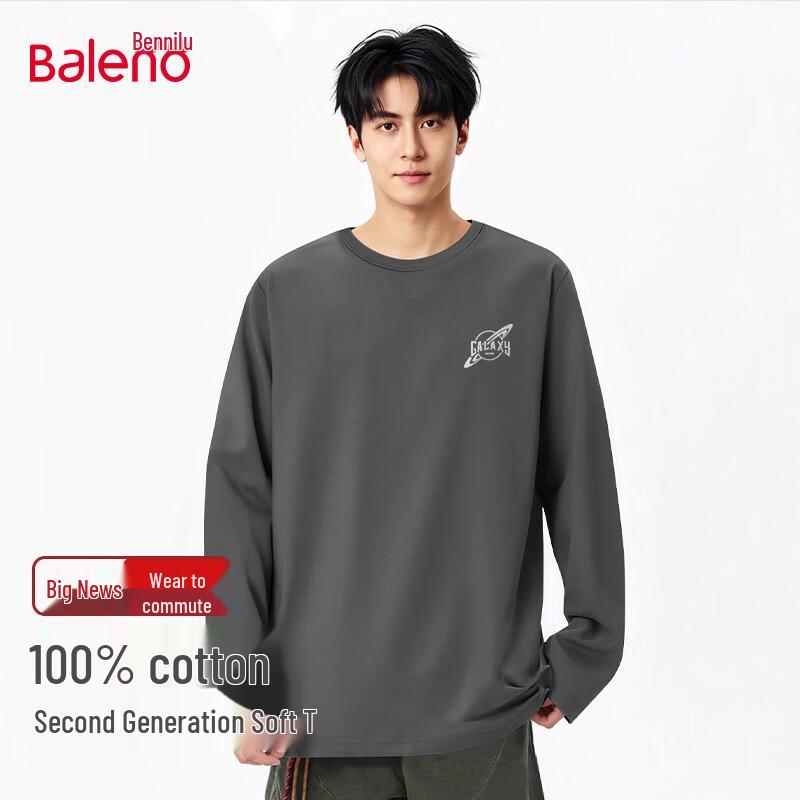 Baleno Men s Pure Cotton Long Sleeve T-Shirt L