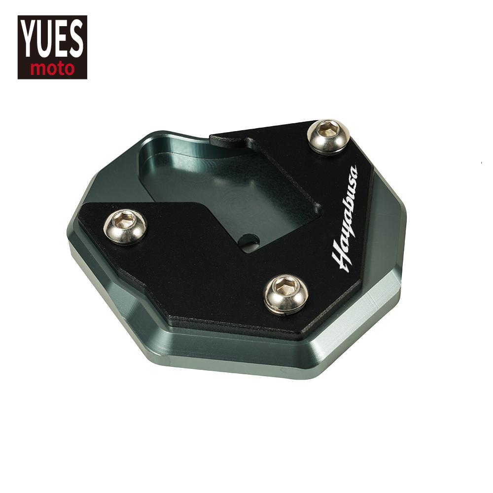 Motorcycle Accessories CNC Kickstand Side Stand Enlarge Extension For SUZUKI HAYABUSA GSX1300R GSX R 1300 2007-