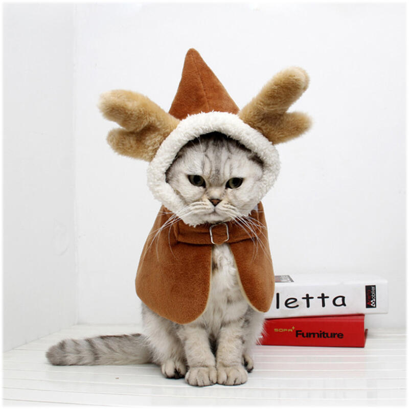 

Rudolph Cape Puppy Winter Clothes single