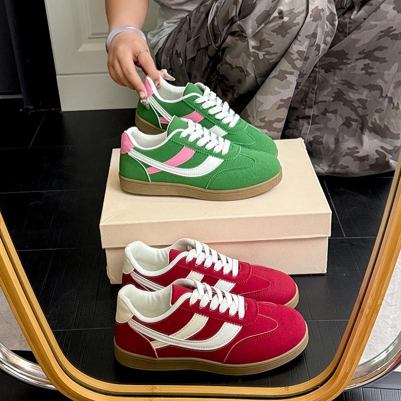 Women's 2025 Fashion Casual Sneakers Comfortable Lace up Flat Shoes Tennis Shoes Zapatillas De Mujer