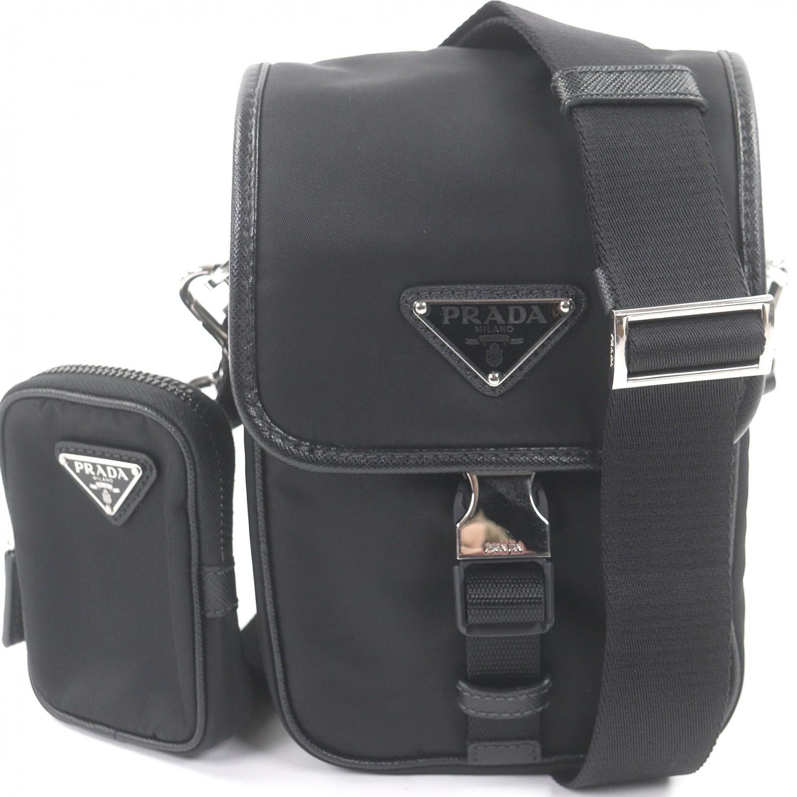 

Great PRADA Shoulder Bag Triangle logo Re-Nylon pouch included Used