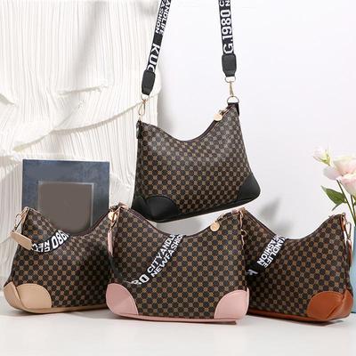 Designer Fashion Classic Printing High Quality Soft PU Leather Ladies Crossbody Bags for Women Luxury Shoulder Handbags CLE