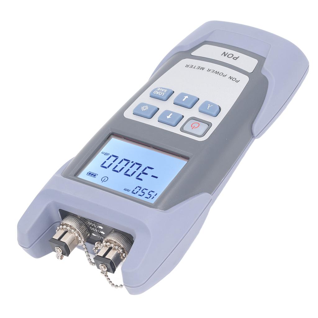 Optical Fiber Power Meter Handheld High Accuracy PON Power Meter Fiber Optic Cable Tester with LCD Display