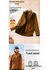 Autumn & Winter Stand Collar Velvet Windbreaker: Custom Team Outdoor Activities & Cultural Advertising Jacket.