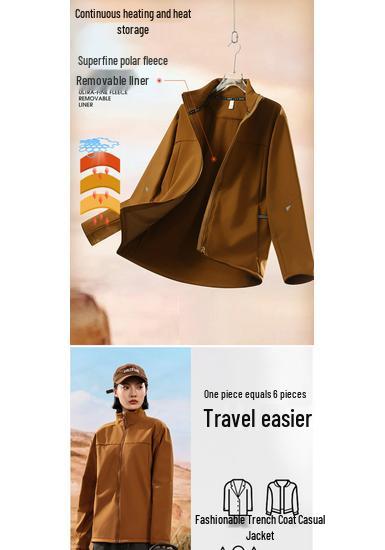 Autumn & Winter Stand Collar Velvet Windbreaker: Custom Team Outdoor Activities & Cultural Advertising Jacket.