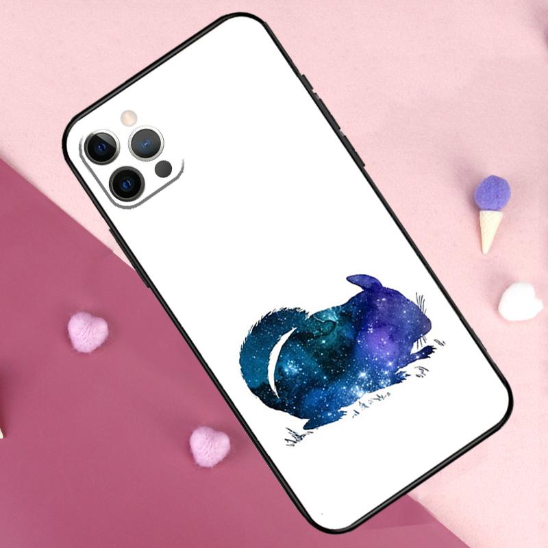 Cartoon Chinchilla Phone Case For iPhone 17 Pro Max 11 14 15 16 Pro Max Plus 13 12 Mini 16e 17 Air Back Cover