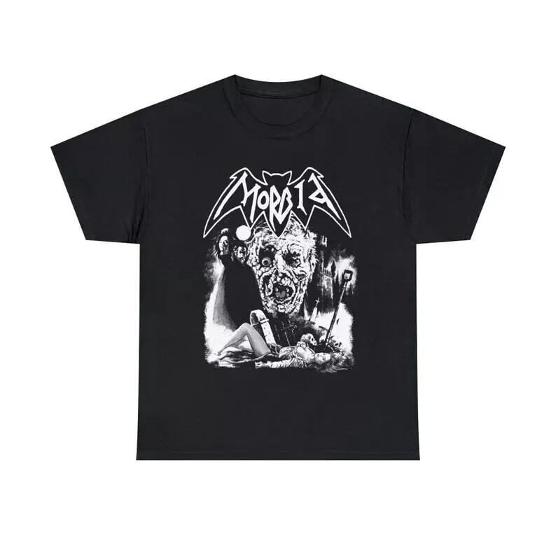 Morbid T Shirt Vintage Black Metal Thrash Mayhem Bathory Deicide Hellhammer Nile L