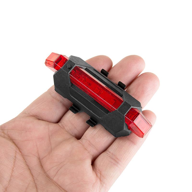 Mini-LED-Fahrrad-Frontlicht XPG LED-Fahrradlampe mit USB-Aufladung und eingebautem Akku, Fahrrad-Taschenlampe mit Rücklicht, Fahrradlichter