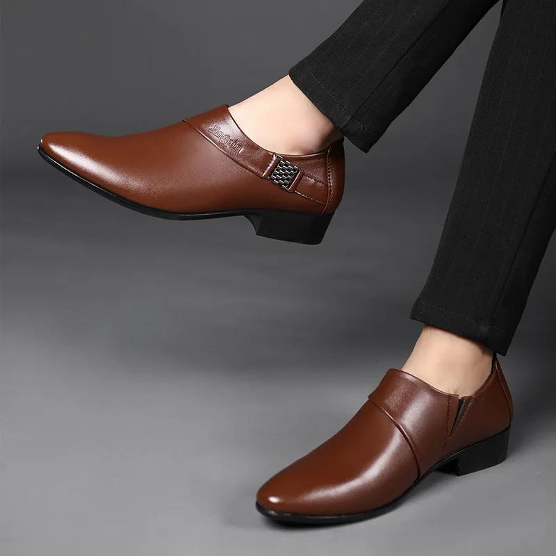 Größen 38-50 Herren Lederschuhe Formelle Anzugschuhe für Herren Party Hochzeitschuhe Büro Arbeits schuh Schlupfschuh Business Casual Oxfords