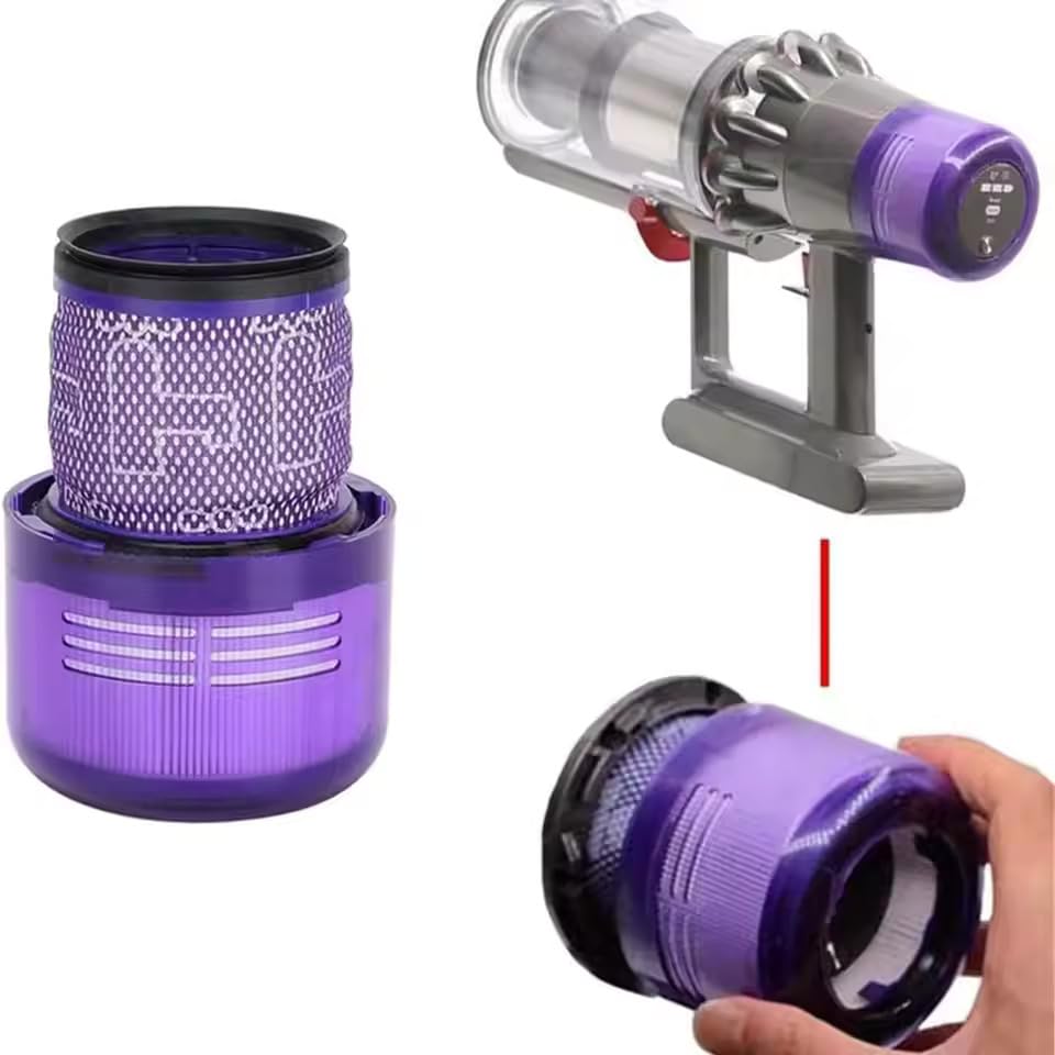 3 Replacement Filters for Dyson and SV22 Series Cordless Vacuum Compatible with Washable HEPA Consumable Accessory Part Number V11, V15, SV14, SV15,