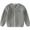 DAVE & BELLA Kids' V-Neck Cotton Knit Cardigan