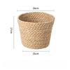 4pcs Bohemian Storage Basket Set Handwoven Rattan Barrel Floral Gift Baskets Tabletop Decor Storage Containers for Home Kitchen
