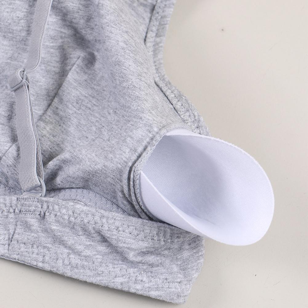 Varsbaby Women's Cotton Bralette Wireless Padded Bra V Neck Triangle Bralettes for Women