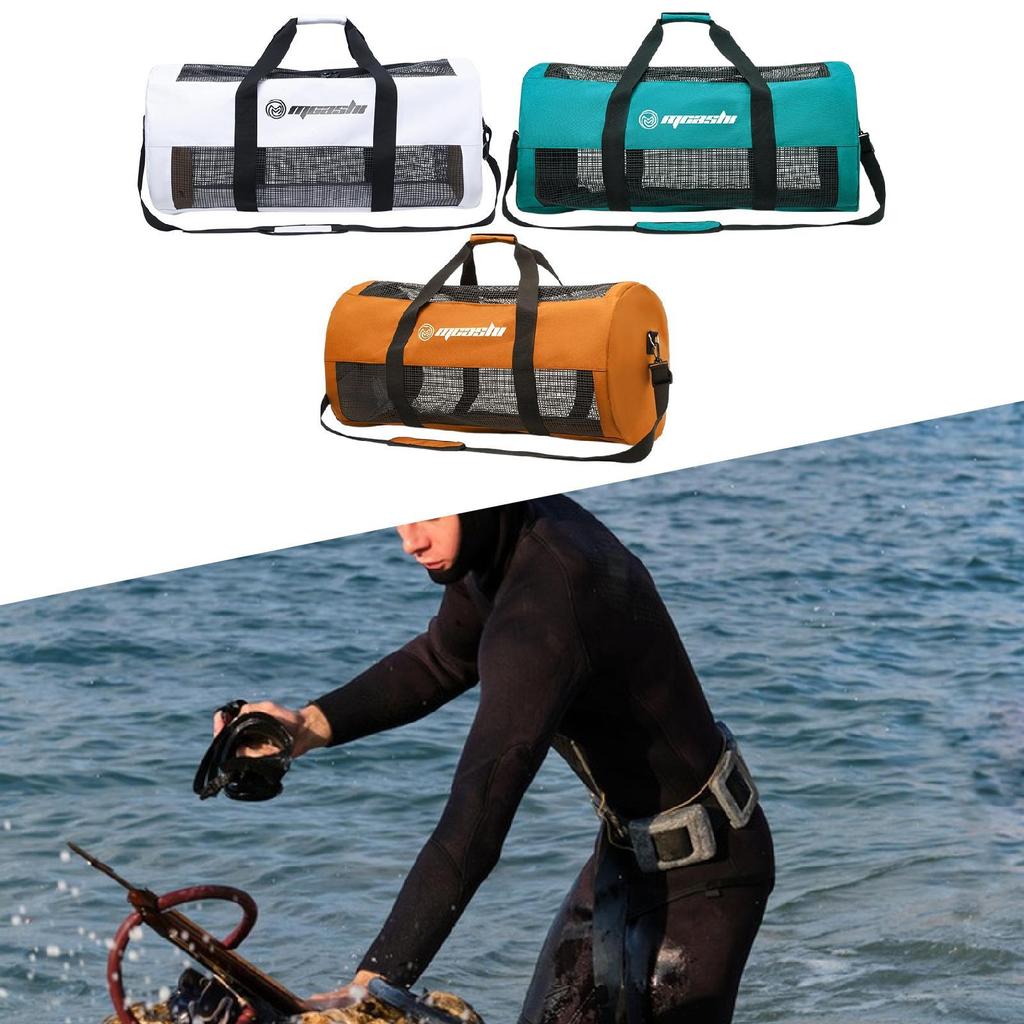 Mesh Diving Duffle Bag Storage Large Capacity 60L Duffel Bag for Freediving