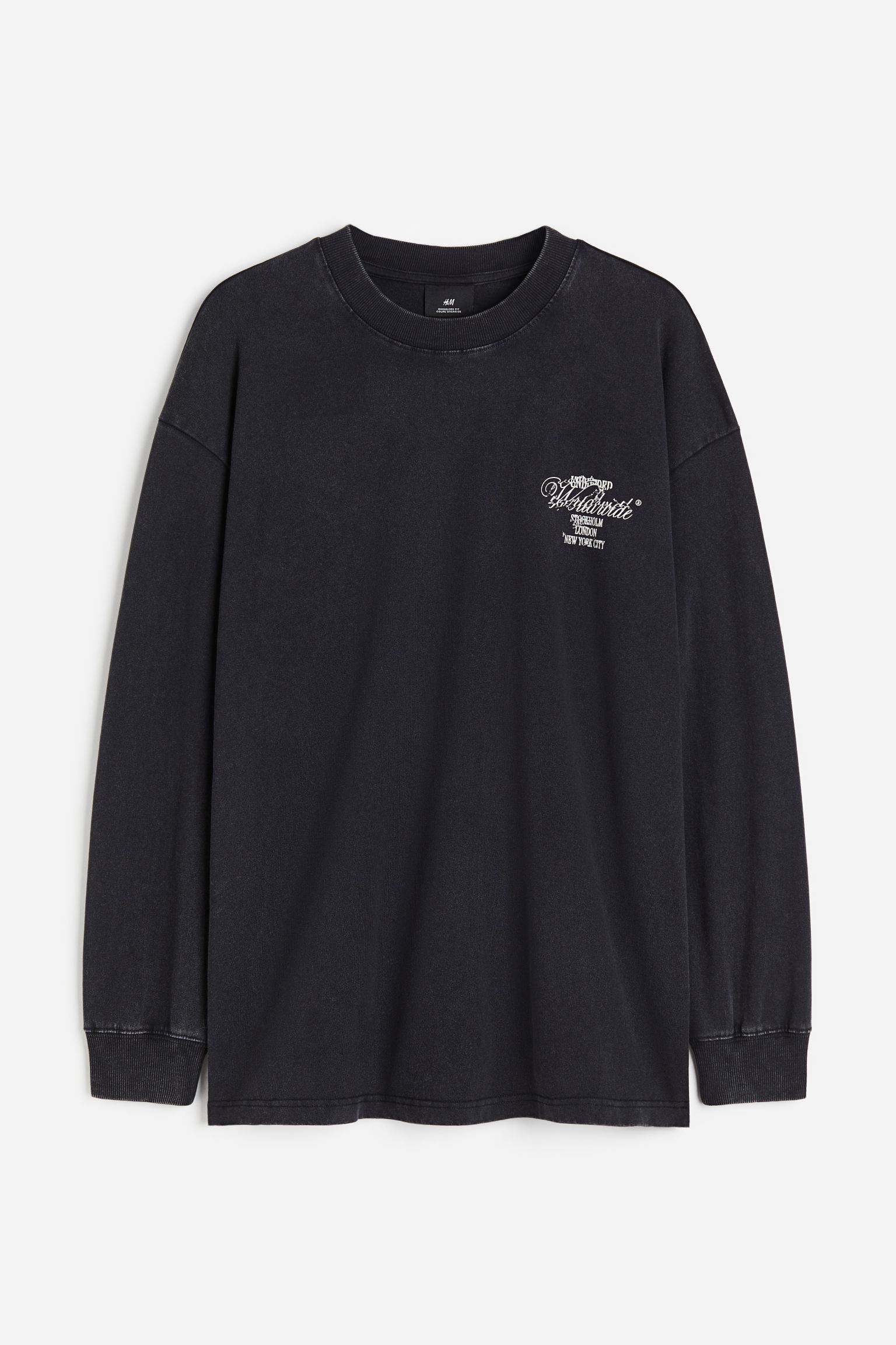 

Oversized Fit Printed jersey top