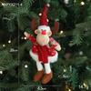 Pluche Sneeuwpop Kerstboomversieringen - Rode & Witte Decoraties voor Boom en Bureau