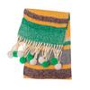 Mohair Rainbow Tassel Shawl Loop Yarn Winter Cashmere Scarves Retro Warm Wraps  Women/Men