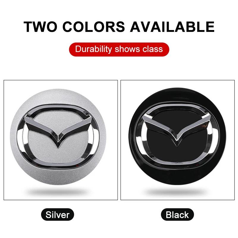4Pcs 56mm Wheel Center Hub Caps Replacement Wheel Hub Emblem for Mazda CX8 MS SPEED CX60 CX50 3 Atenza Axela CX-3 CX-4 CX-5 CX7