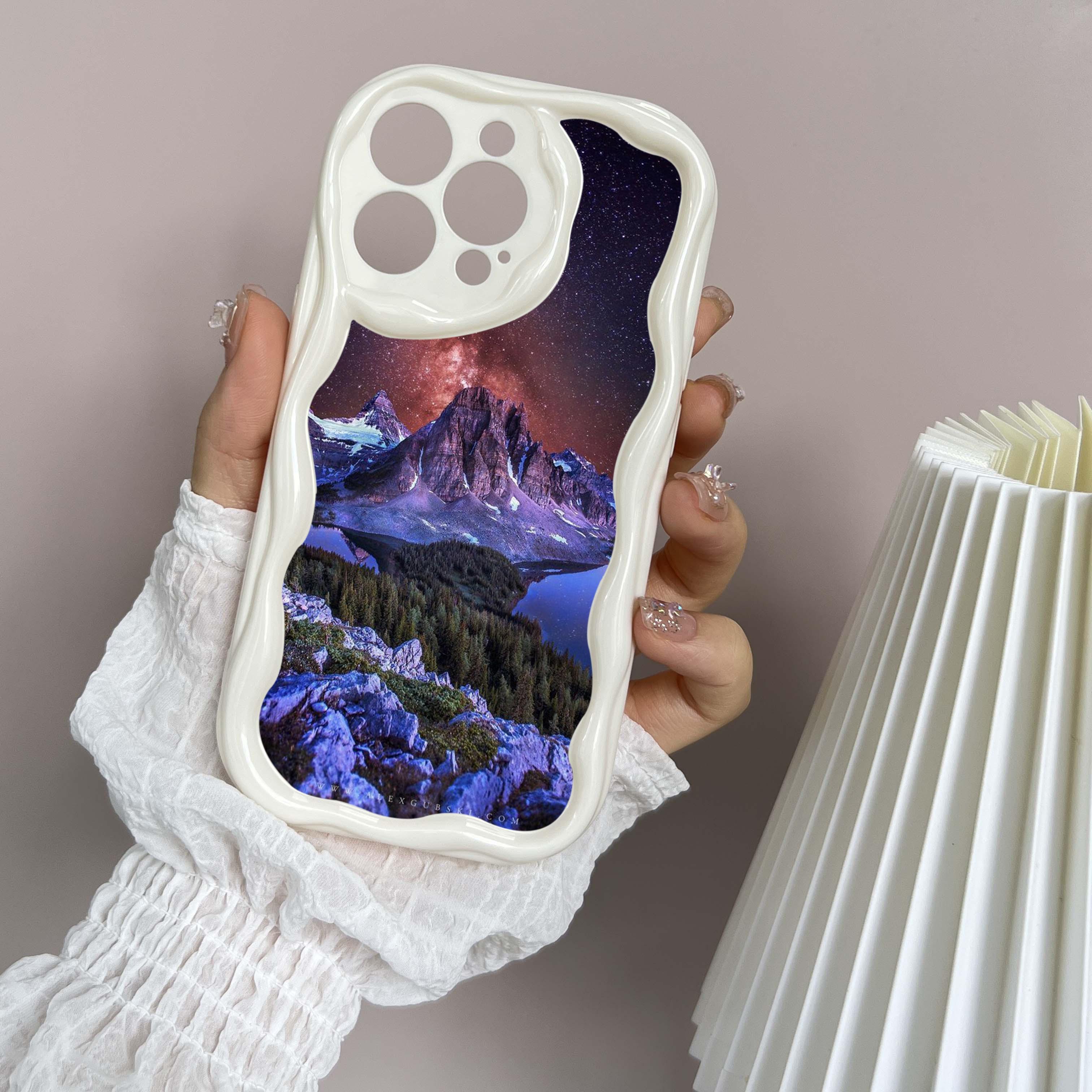 LZ25 Mountain Peak Forest Snow Clear мягкие волнистые чехлы для телефонов для iPhone 15 — фото 14