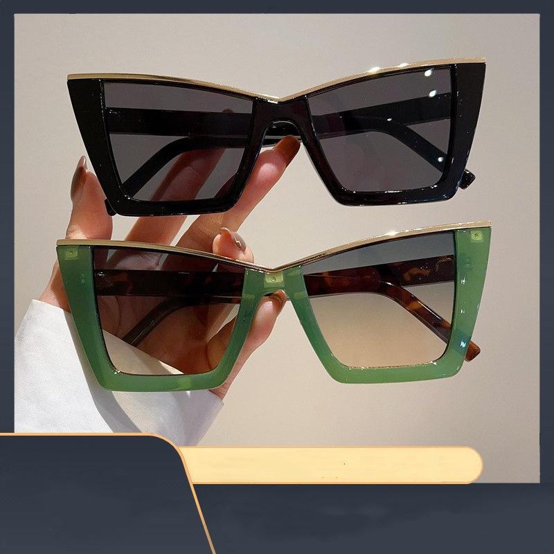 New Fashion Women Sunglasses Personalized Trendy Cat Eye Design Sun Glasses Uv Resistant High End Glasses Men Outdoor Sunnies