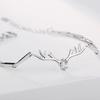 S925 Sterling Silver Deer Antler Bracelet for Women - Valentine's Day Gift for Girlfriend