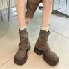 Fashion Height increasing anti slip thick soled fashion boots for women in autumn new comfortable simple personalized women's boots