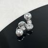 Pearl Mosquito Coil Disc Ear Clips: No-Pierce, Elegant French-Style Earrings for Women
