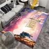 Cedar Climbing Warrior Printed Flannel Carpet Non-Slip Suitable for Bedroom, Living Room, and Children's Room Decoration