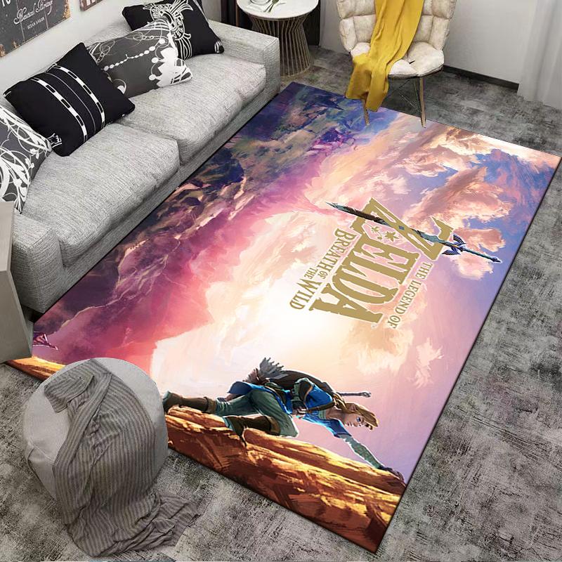 Cedar Climbing Warrior Printed Flannel Carpet Non-Slip Suitable for Bedroom, Living Room, and Children's Room Decoration
