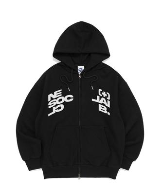 Net Social Club Net Divide Hood Zip-Up (Black)