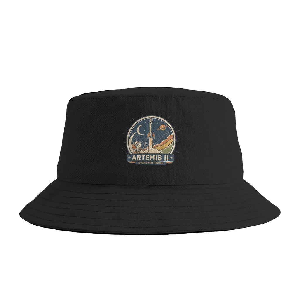 artemis ii () Bucket Hat  Hip Hop FisherUnisex Caps Foldable Fishing Sun Hats For Unisex Women Korean Custom DIY Cap