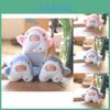 Cozy Pp Cotton Filled Shark Plush Keychain Lovely Marine Animal Bag Ornament
