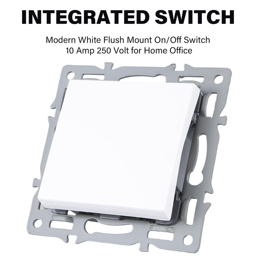 Elegant Wall Switches Flush Mount Practical In Wall Electric Switches Essential Power Control Wall Switches for Home