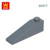 92Pcs/lot Slope 18°4x1 Roof Block Moc Hue Accessories Works With 60477 Brick DIY Children's Plaything Assembly Components