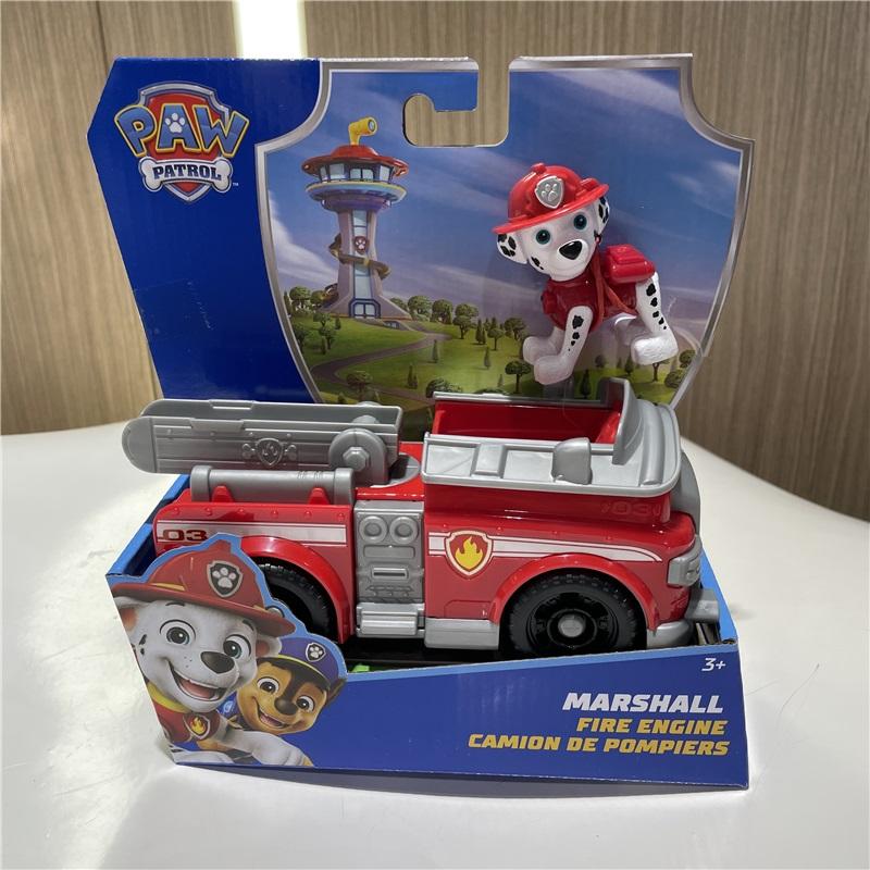 10kinds Genuine Paw Patrol Everest Ryder Rex Skye Chase Rocky Zuma Vehicle with Collectible Figure Birthday Gift Children Toy