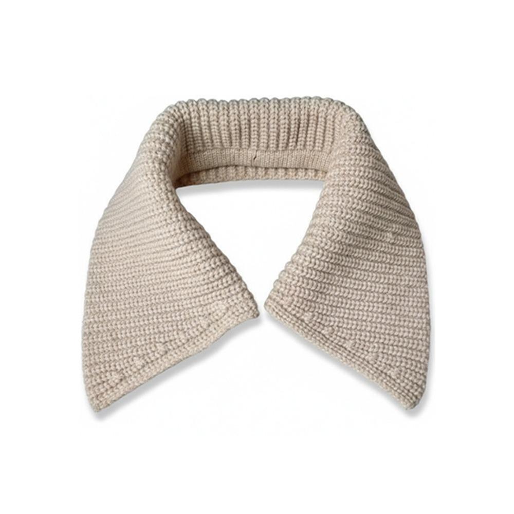 

Knitted Fake Collar Windproof Removable Knitted Detachable Collar Big Lapel Anti Dirty Wool Overcoat Fake Collar верблюд