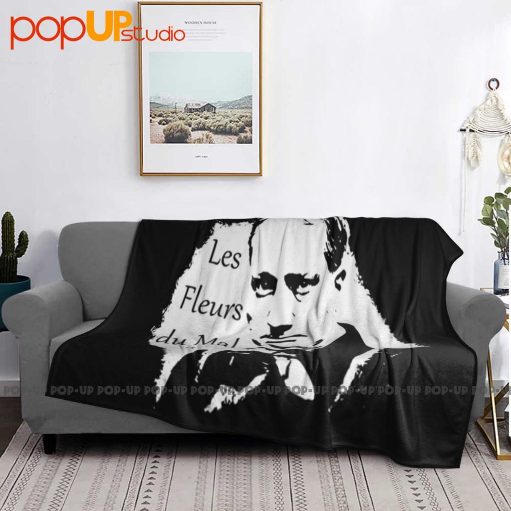 Les Fleurs Du Mal Baudelaire Ultra-Soft Blanket Quilt Winter Sofa Cover Bed Covers