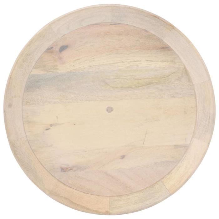 VidaXL Table d'appoint Ø50x55 cm Bois de manguier massif
