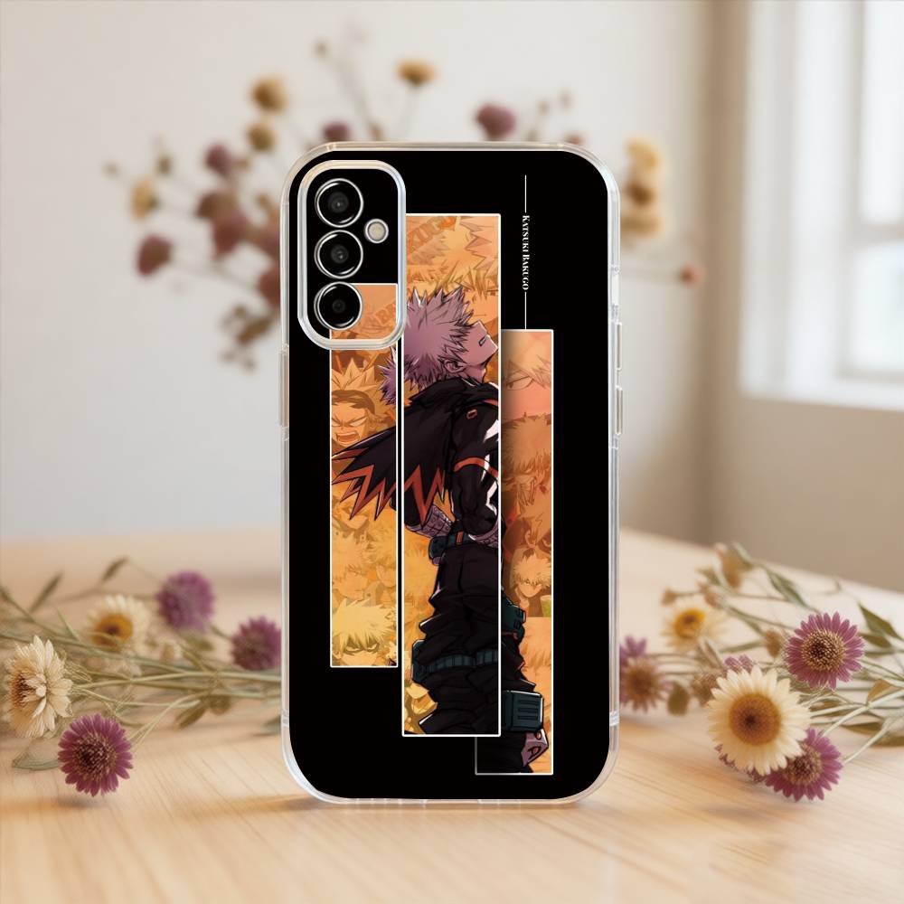 My Hero Academia Katsuki Bakugo Phone Case For SamsungA10,12,20,21S,30,31,40,50,51,52,70,71 Transparent Cover