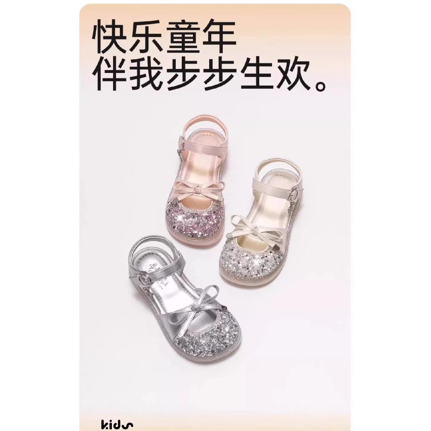 Girls Sandals Children's Princess Shoes Little Girls Crystal Shoes New Summer Soft Bottom Non-Slip Baby Girl Beach Shoes