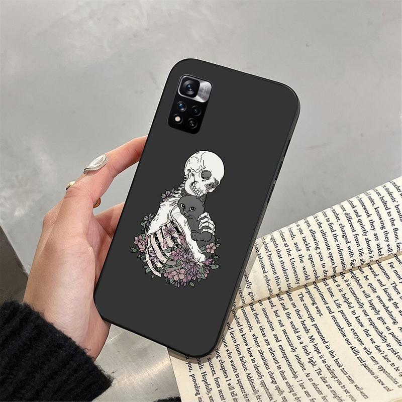 Skeleton Art Phone Case For Xiaomi Redmi Note 13 12 Pro 11S 11 10 Pro 10S 12S Redmi 13 14C 10 13C