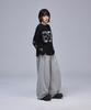 SCALLYWAG Crop Vintage Diamond Long Sleeve [Black]