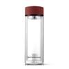 FUGUANG Double-Layer Glass Water Bottle with Filter, 420ml