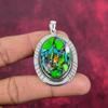 Fiesta Kingman Turquoise Pendant, 925 Solid Sterling Silver Gemstone Jewelry, Handmade Pendant, For Wedding Gift